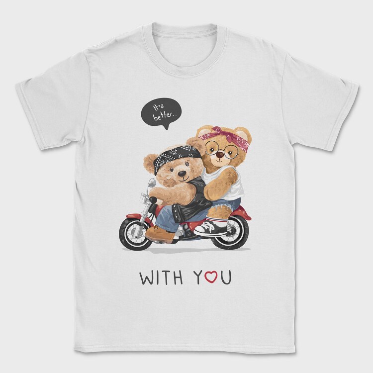 Biker Bears Better, Tricou Barbati (Unisex)
