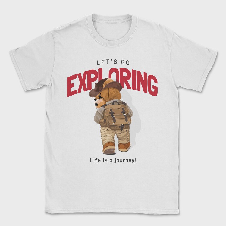 Bear Explorer Journey, Tricou Barbati (Unisex)