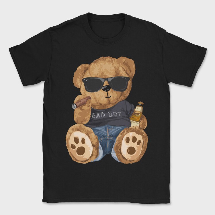 Bad Boy Bear, Tricou Barbati (Unisex)