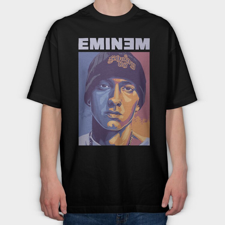 Eminem Shady 08, Tricou Oversize Barbati (Unisex)