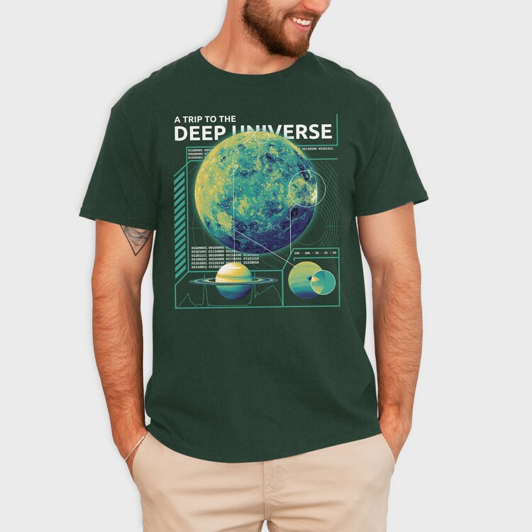 Trip to the Deep Universe, Tricou Barbati (Unisex)