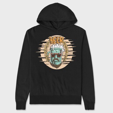 Beer Beard Bash, Hanorac Oversize Barbati (Unisex)