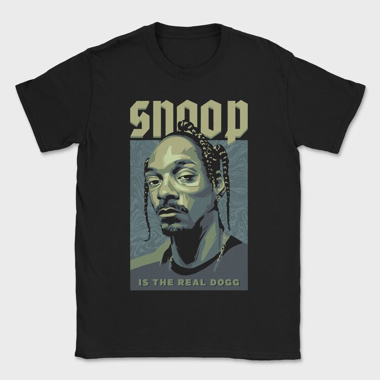 Snoop Dogg Typography, Tricou Barbati (Unisex)