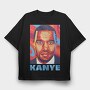 Kanye Wave, Tricou Oversize Barbati (Unisex)