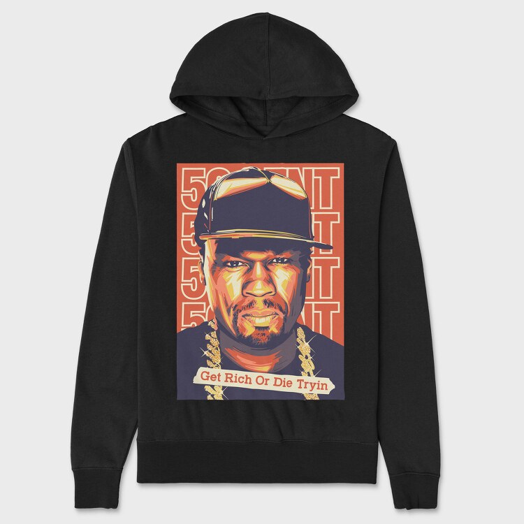 50 Cent Street, Hanorac Oversize Barbati (Unisex)