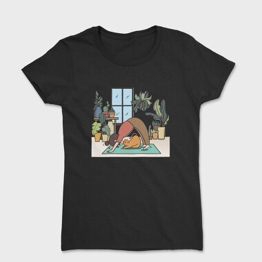 Yoga Cat Zen Studio, Tricou Femei
