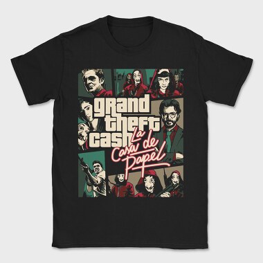 Grand Theft Cash Papel, Tricou Barbati (Unisex)