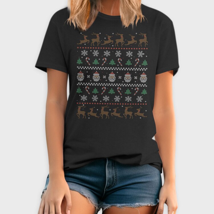 Christmas Ugly Sweater, Tricou Barbati (Unisex)