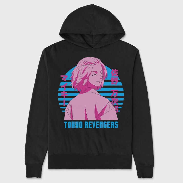 Tokyo Neon Dream, Hanorac Oversize Barbati (Unisex)