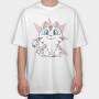 Cartoon Kitten, Tricou Oversize Barbati (Unisex)