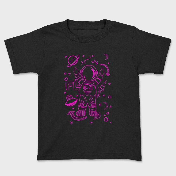 Space Explorer Glow, Tricou Copii