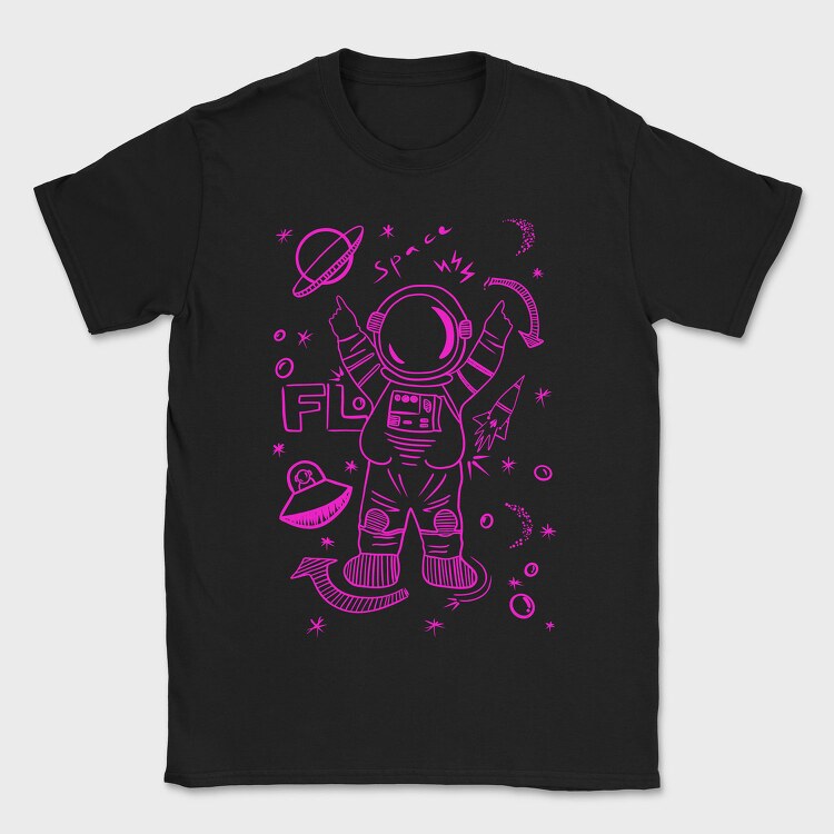 Space Explorer Glow, Tricou Barbati (Unisex)