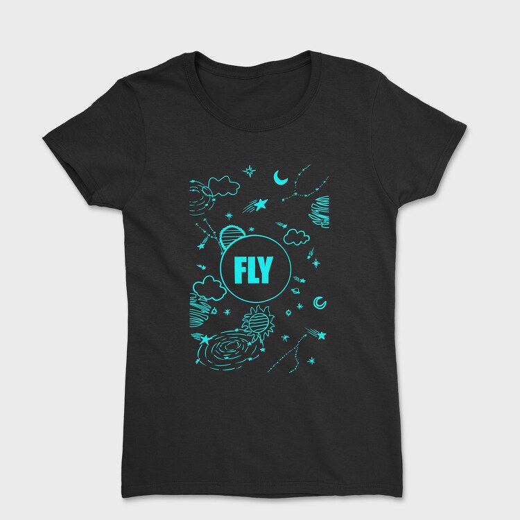 Fly Night Sky, Tricou Femei