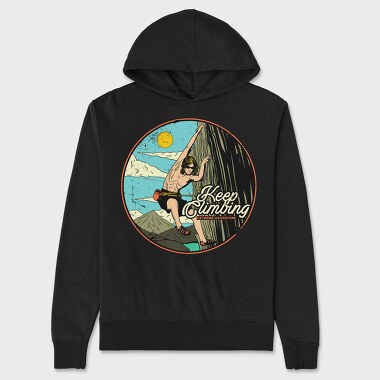 Keep Climbing Adventure, Hanorac Oversize Barbati (Unisex)