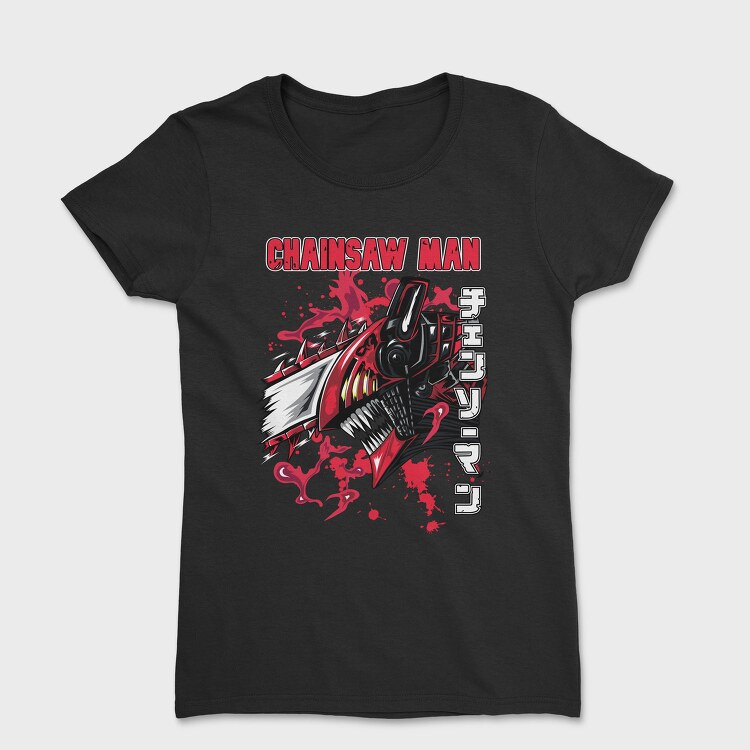Chainsaw Man Edge Glow, Tricou Femei