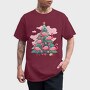 Flamingos Christmas Tree, Tricou Barbati (Unisex)