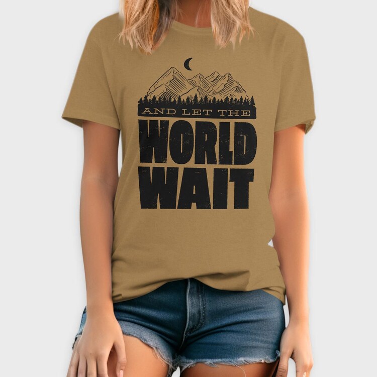 Let World Wait, Tricou Barbati (Unisex)