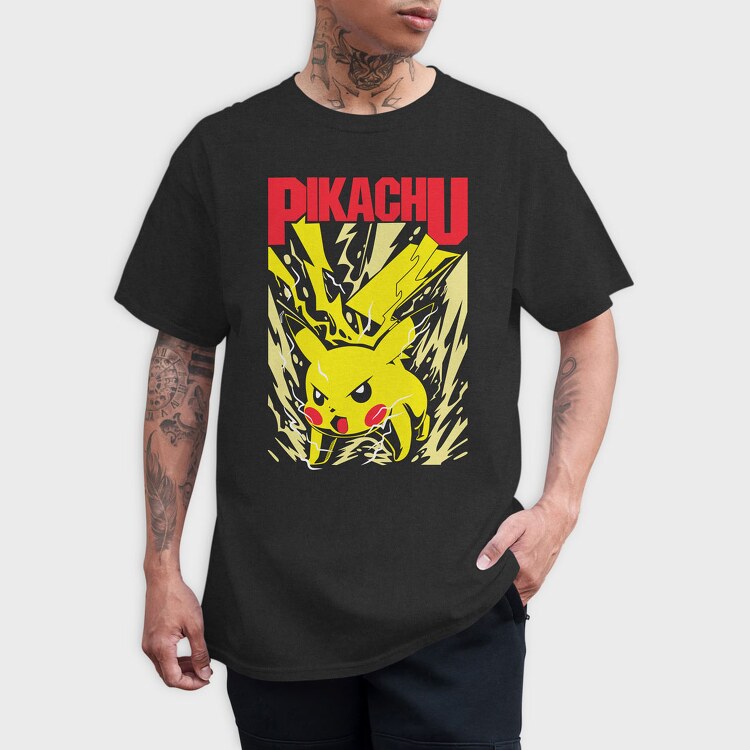 Pikachu, Tricou Barbati (Unisex)