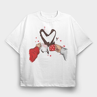 Chocolate Love Splash, Tricou Oversize Barbati (Unisex)