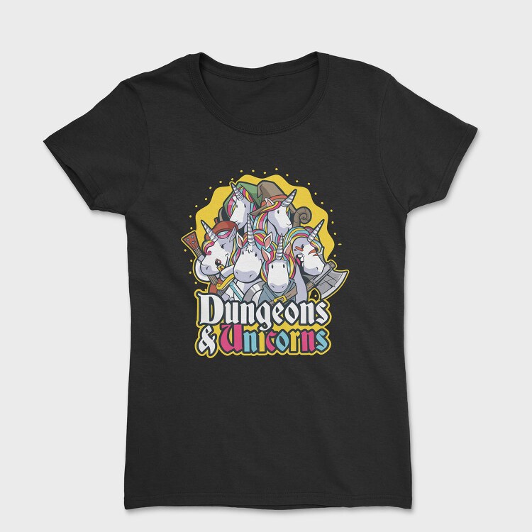 Dungeons Unicorns, Tricou Femei