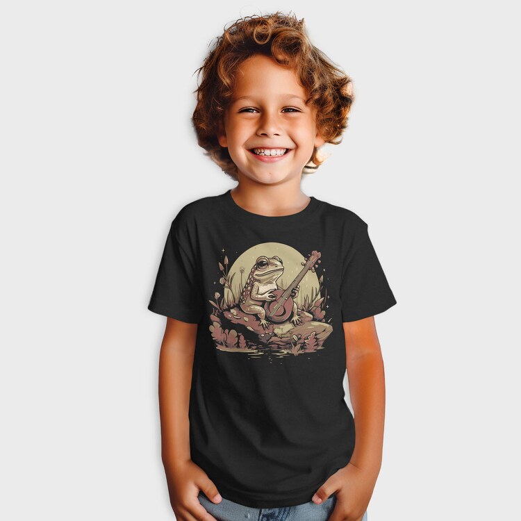 Banjo Frog Cottagecore, Tricou Copii