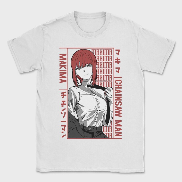 Makima Red Rebirth, Tricou Barbati (Unisex)