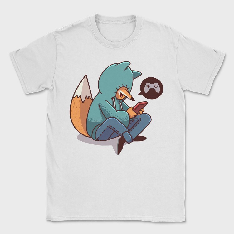 Fox Gamer Vibes, Tricou Barbati (Unisex)
