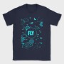 Fly Night Sky, Tricou Barbati (Unisex)