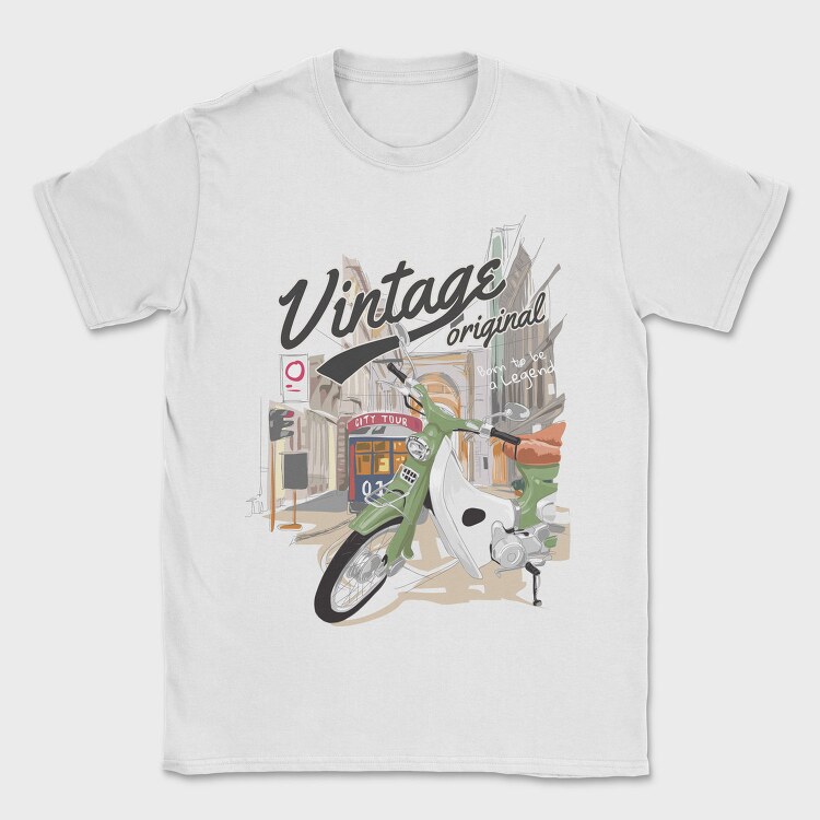 Vintage City Tour, Tricou Barbati (Unisex)