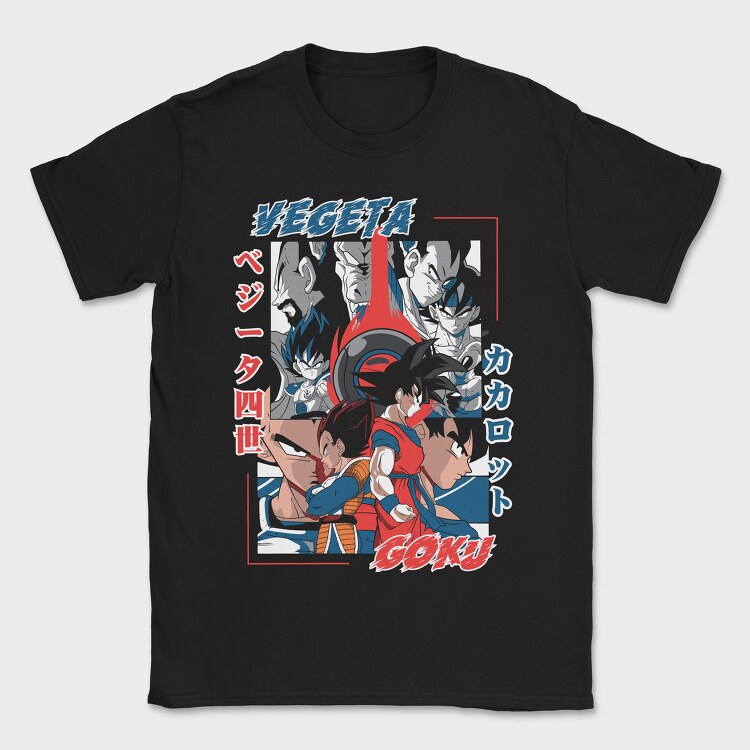 Vege Vs Goku Battle, Tricou Barbati (Unisex)