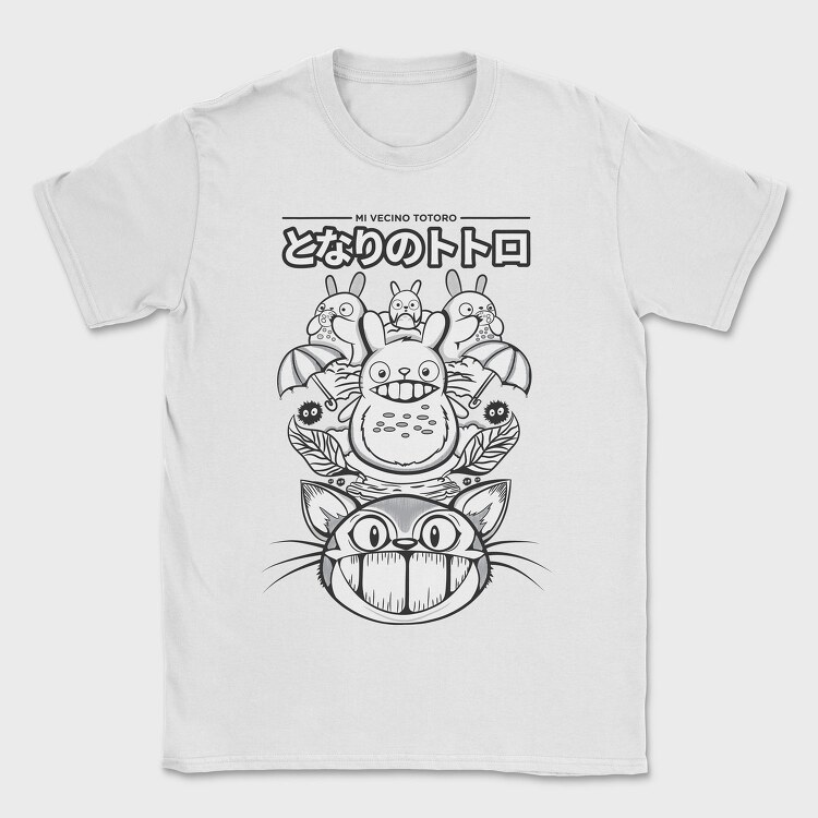 Totoros Midnight Cat Rebellion, Tricou Barbati (Unisex)