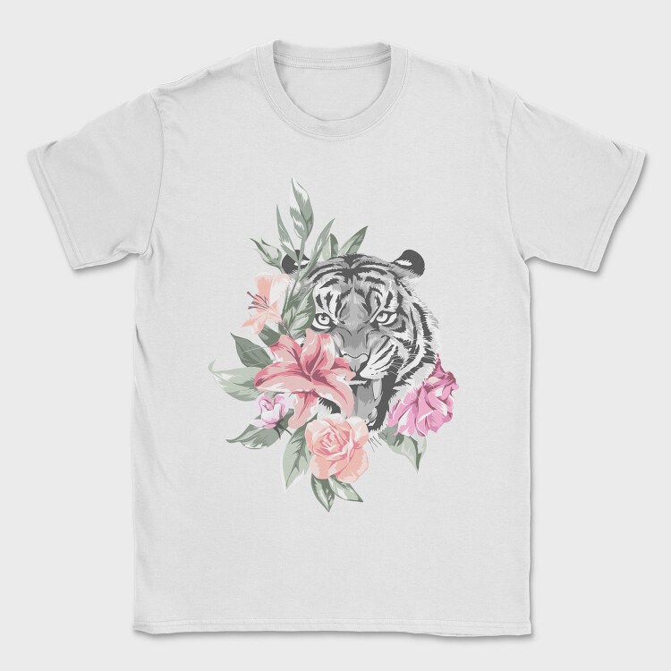 Tiger Bloom Night, Tricou Barbati (Unisex)