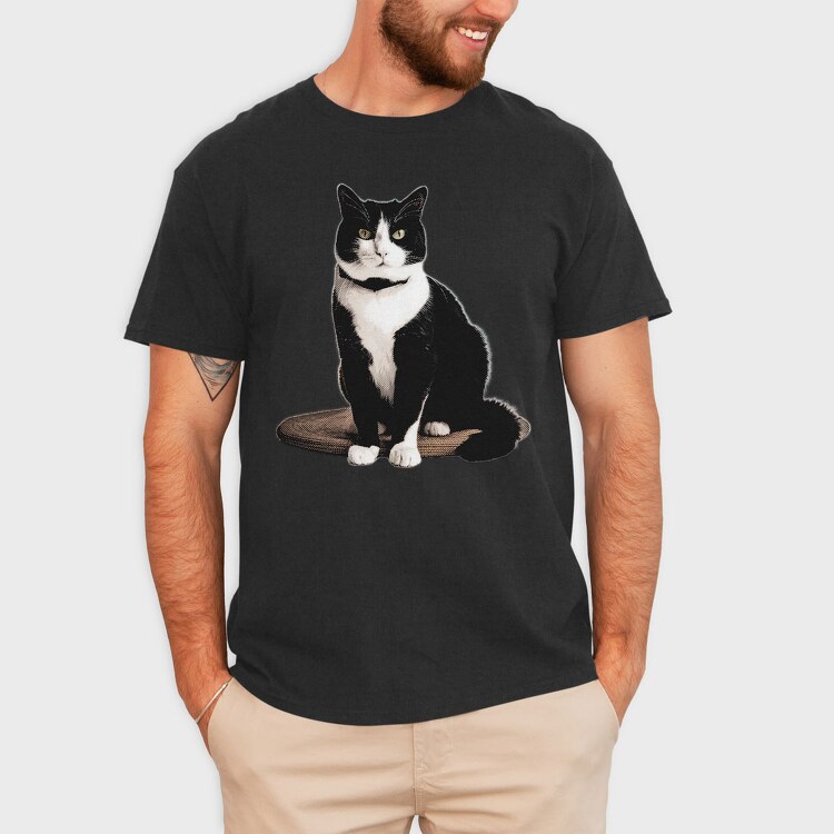 Tuxedo Cat, Tricou Barbati (Unisex)