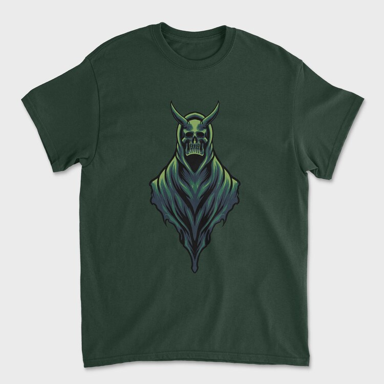 Dark Skull Hood, Tricou Barbati (Unisex)