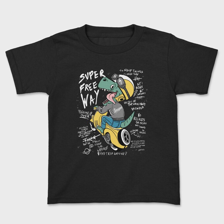 Dinospeed Scooter Rider, Tricou Copii