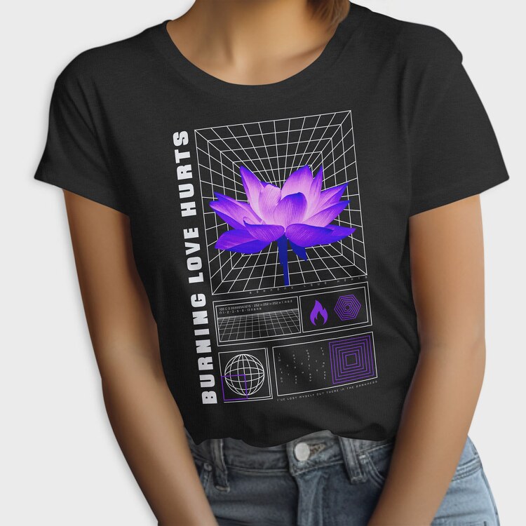 Trap Burning Flower, Tricou Femei