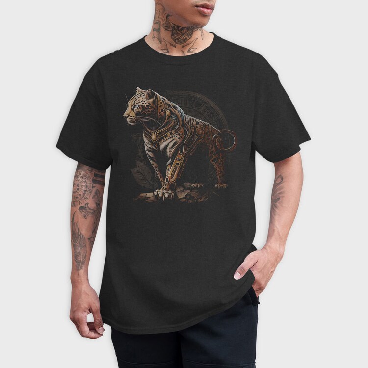 Jaguar Steampunk, Tricou Barbati (Unisex)