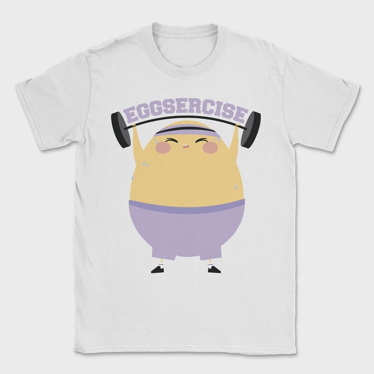 Egg Lifting Weights Eggsercise, Tricou Barbati (Unisex)