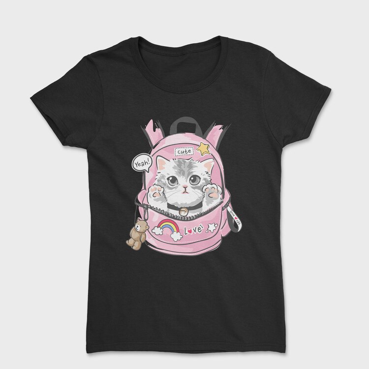 Kitty Backpack Love, Tricou Femei
