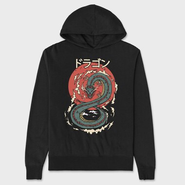 Dragon Sun, Hanorac Oversize Barbati (Unisex)