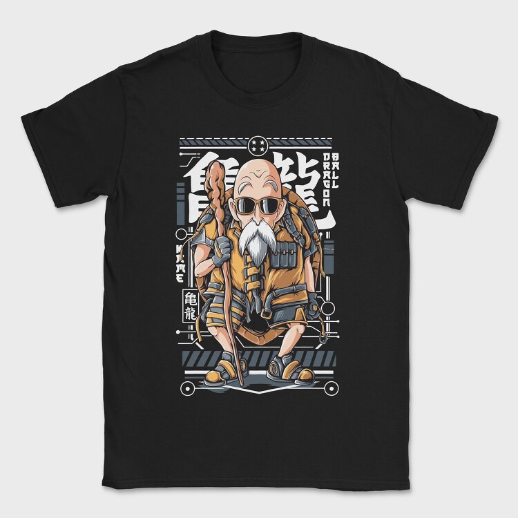 Roshi Cyberpunk Warrior, Tricou Barbati (Unisex)