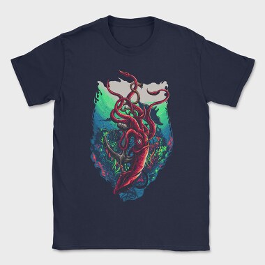Octopus Abyss, Tricou Barbati (Unisex)