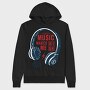 Music High Vibe, Hanorac Oversize Barbati (Unisex)