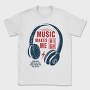 Music High Vibe, Tricou Barbati (Unisex)