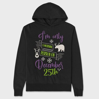 Morning Deer Vibes, Hanorac Oversize Barbati (Unisex)