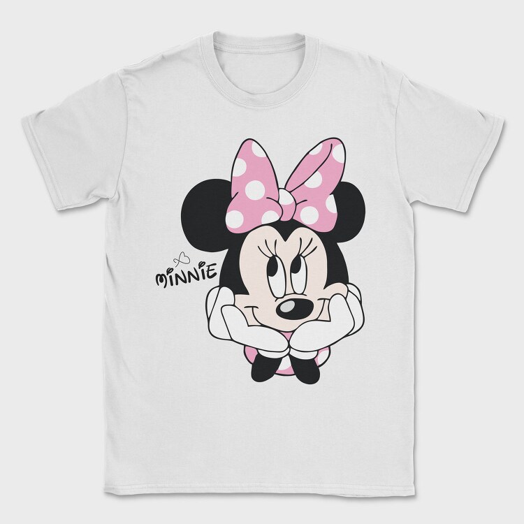 Minnie Mouse Bow Tie, Tricou Barbati (Unisex)