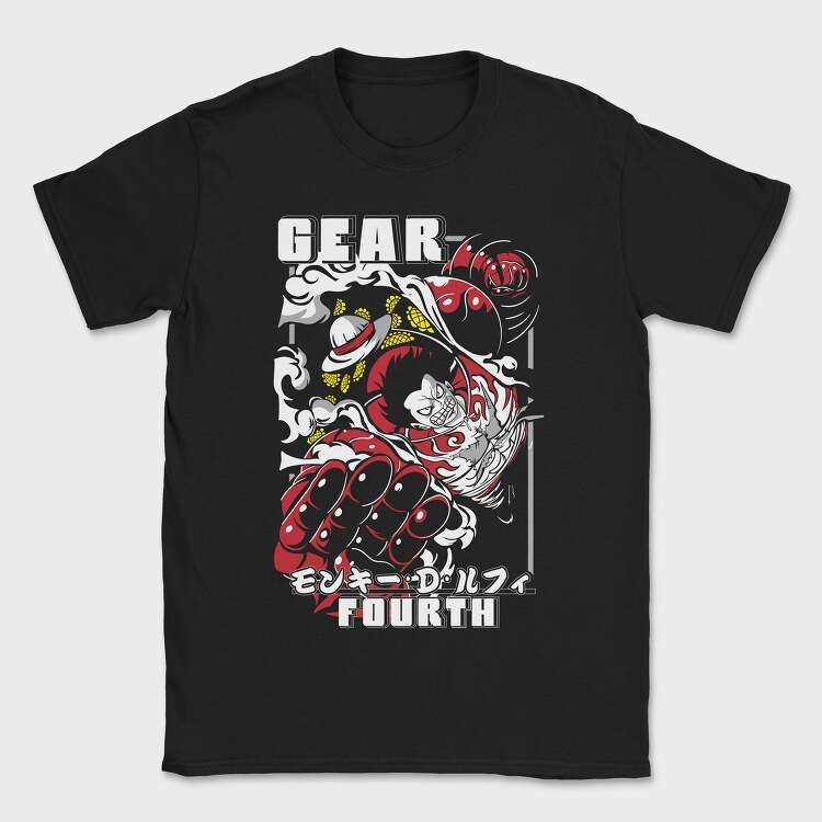 Luffy Gear Fourth, Tricou Barbati (Unisex)