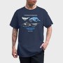 Types of Whales, Tricou Barbati (Unisex)