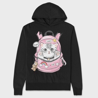 Kitty Backpack Love, Hanorac Oversize Barbati (Unisex)
