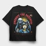 Embrace The Darkness Trend Ghost Scare, Tricou Oversize Barbati (Unisex)